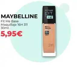 PrimaPrix MAYBELLINE Fit Me Base Maquillaje 16H 311 oferta