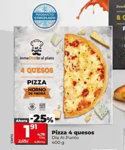 Dia DIA AL PUNTO Pizza 4 queso oferta