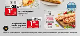 Dia DIA AL PUNTO Baguettes de jamón y queso oferta