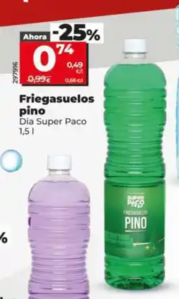 Dia DIA SUPER PACO Friegasuelos pino oferta