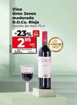 Dia CASTILLO DE HARO Vino tinto Joven madurado D.O.Ca. Rioja oferta