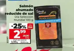 Dia DIA SELECCIÓN Salmón ahumado reducido de sal oferta
