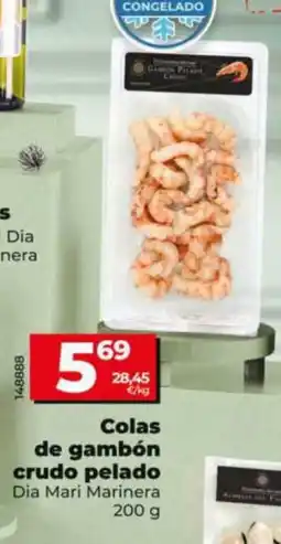 Dia DIA MARI MARINERA Colas de gambón crudo pelado oferta