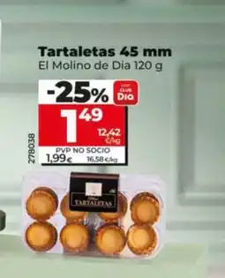 Dia EL MOLINO DE DIA Tartaletas 45 mm oferta