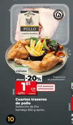 Dia SELECCIÓN DE DIA Cuartos traseros de pollo oferta
