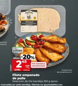 Dia SELECCIÓN DE DIA Filete empanado de pollo oferta