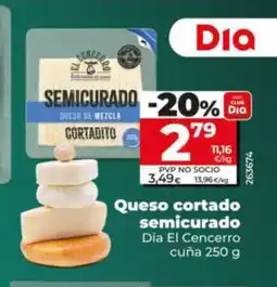 Dia DIA EL CENCERRO Queso cortado semicurado oferta