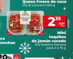 Dia DIA NUESTRA ALACENA Mini taquitos de jamón curado oferta