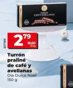 Dia DIA DULCE NOEL Turrón praliné de café y avellanas oferta