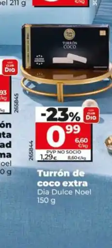Dia DIA DULCE NOEL Turrón de coco extra oferta