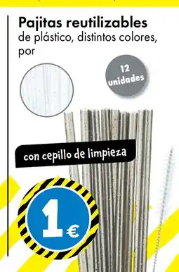 TEDi Pajitas reutilizables oferta