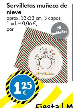 TEDi Servilletas muñeco de nieve oferta