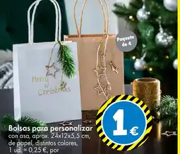TEDi Bolsas para personalizar oferta