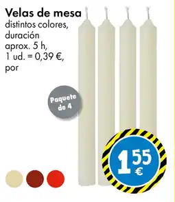 TEDi Velas de mesa oferta
