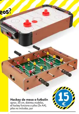 TEDi Hockey de mesa o futbolín oferta