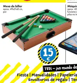 TEDi Mesa de billar oferta