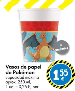TEDi Vasos de papel de Pokémon oferta