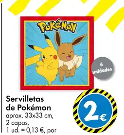 TEDi Servilletas de Pokémon oferta