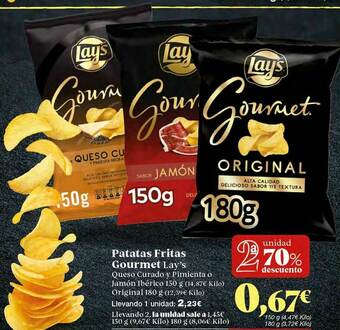 Gadis Patatas Fritas Gourmet Lay's oferta