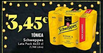 Gadis Tónica Schweppes oferta