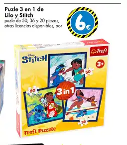 TEDi Puzle 3 en 1 de Lilo y Stitch oferta