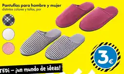 TEDi Pantuflas para hombre y mujer oferta