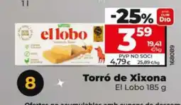 Dia EL LOBO Torró de Xixona oferta