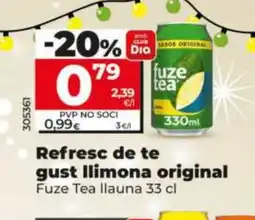 Dia FUZE TEA Refresc de te gust llimona original oferta