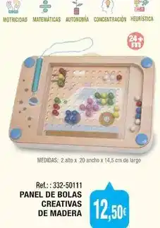 Juguetilandia Panel de bolas creativas de madera oferta