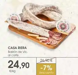 Supermercados Plaza Bastón de vic, al corte oferta
