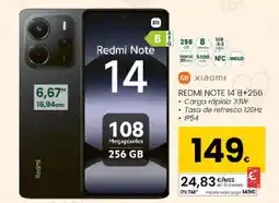 Eroski XIAOMI Redmi note 14 8+256 oferta
