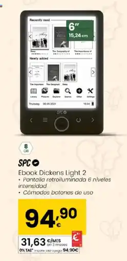 Eroski SPC Ebook Dickens Light 2 oferta