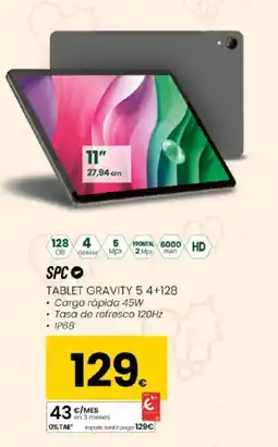Eroski SPC Tablet gravity 5 4+128 oferta
