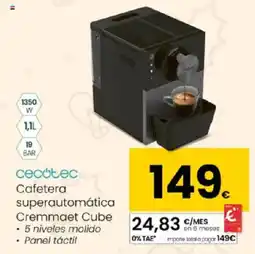 Eroski CECOTEC Cafetera superautomática oferta