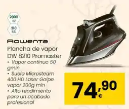 Eroski ROWENTA Plancha de vapor DW 8210 Promaster oferta