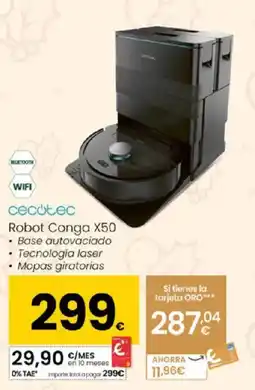 Eroski CECOTEC Robot Conga X50 oferta