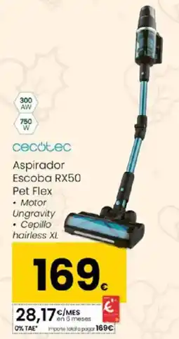 Eroski CECOTEC Aspirador Escoba RX50 Pet Flex oferta