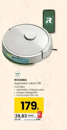 Eroski ROOMBA Aspirador robot 105 Combo oferta