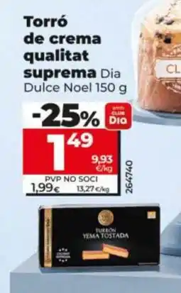 Dia DIA DULCE NOEL Torró de crema qualitat suprema oferta