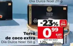 Dia DIA DULCE NOEL Torró de coco extra oferta