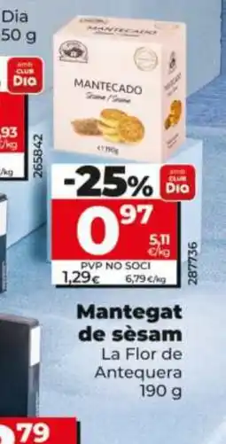 Dia LA FLOR DE ANTEQUERA Mantegat de sèsam oferta
