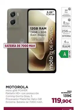 El Corte Inglés MOTOROLA moto g 06 POWER oferta