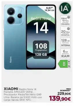 El Corte Inglés XIAOMI Redmi Note 14 oferta