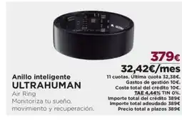 El Corte Inglés ULTRAHUMAN Anillo inteligente oferta