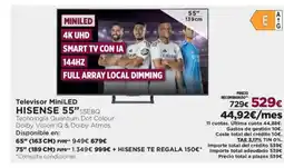 El Corte Inglés HISENSE 55" Televisor MiniLED oferta