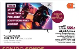 El Corte Inglés PHILIPS 55" Televisor MiniLED oferta