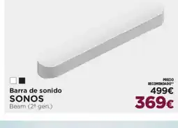 El Corte Inglés SONOS Barra de sonido oferta