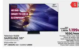 El Corte Inglés SAMSUNG 55" Televisor OLED oferta