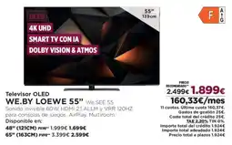 El Corte Inglés WE.BY LOEWE 55" Televisor OLED oferta