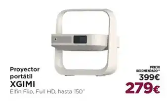 El Corte Inglés XGIMI Proyector portátil oferta